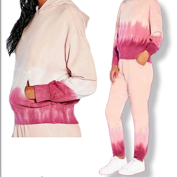 NWT WildFox Tie Dye Pink Jogger Set - Picture 1 of 16